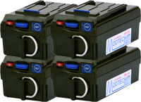 4 x EM-100 advanced battery packs